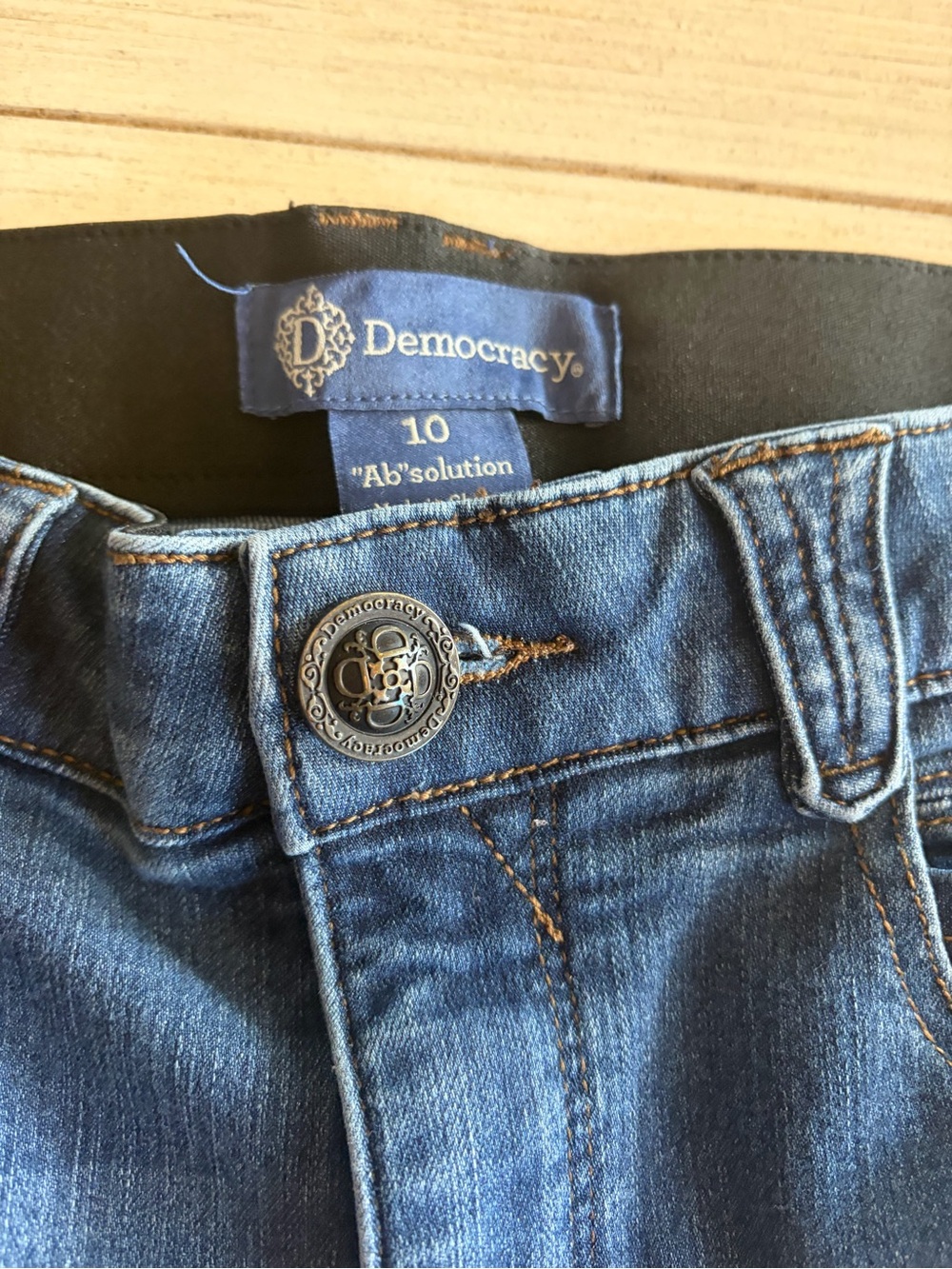 Democracy Dark Blue Straight-Leg Jeans - Picture 4 of 9